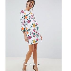 ASOS maternity floral swing dress
